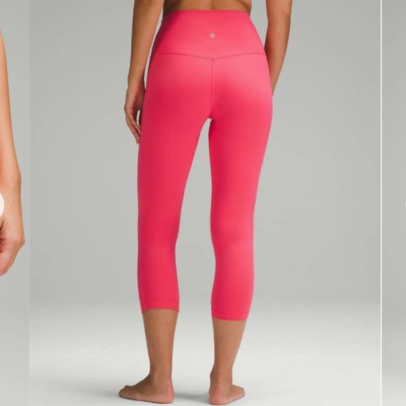 Lululemon Athletica Align High Rise Crop Glaze Pink Sz 4 - Picture 2 of 6